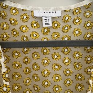 Topshop sheer floral wrap dress, size 4 (US)
